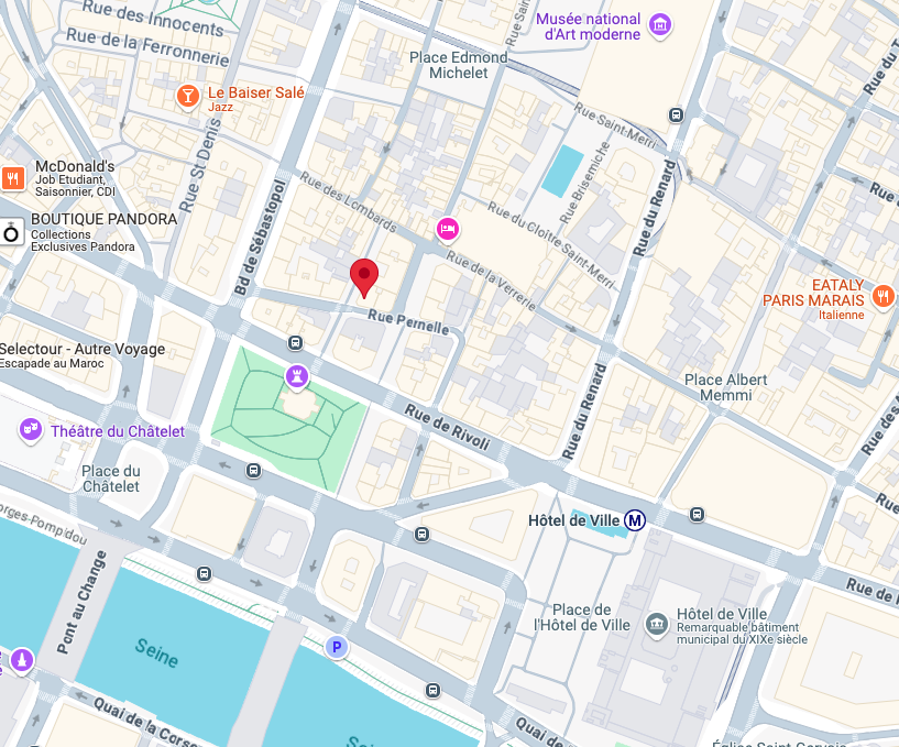 Adresse de Prisca Blard, avocate en droit de la famille<br />
8 rue Pernelle - Paris